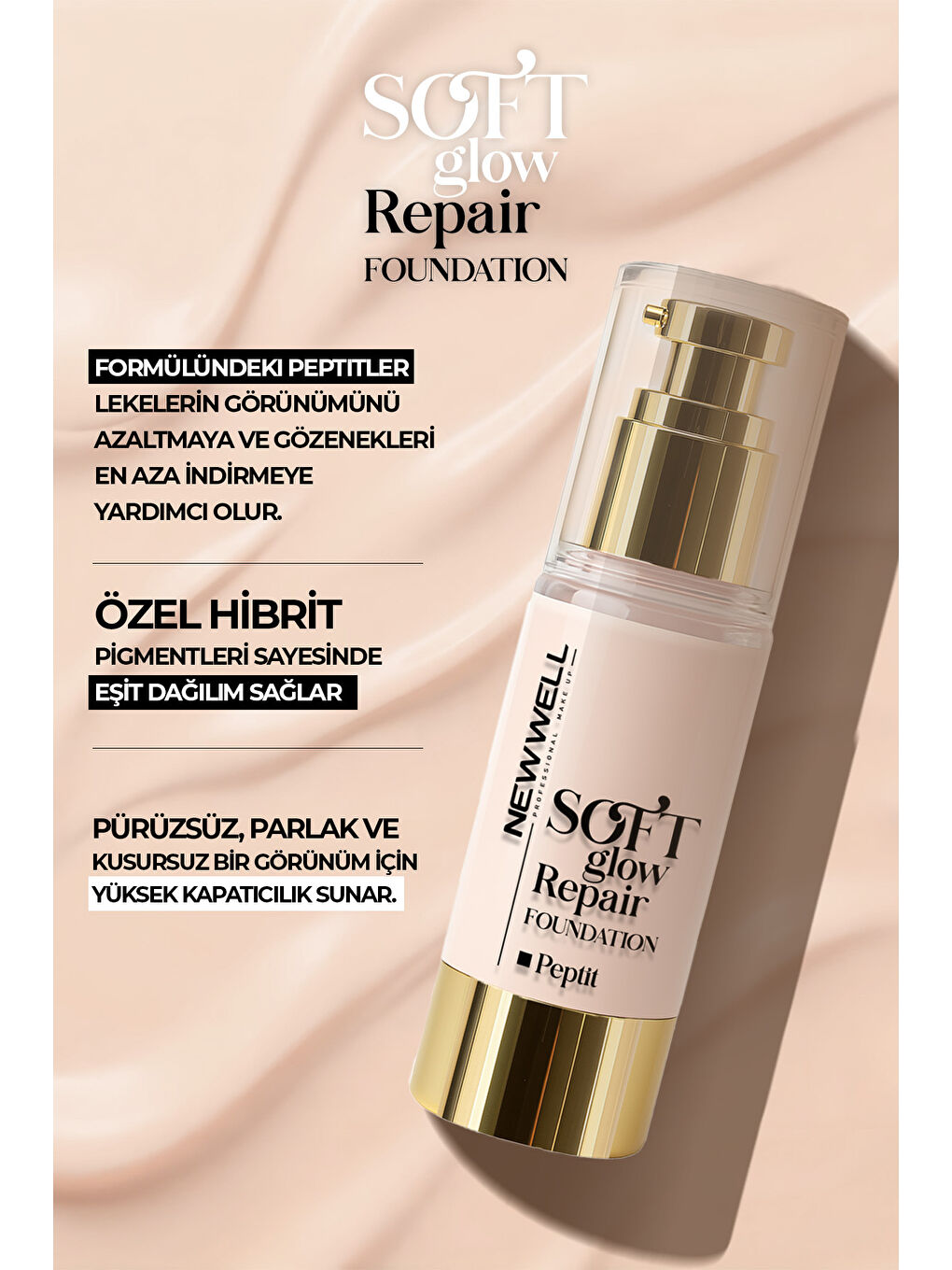 Ivory Soft Glow Repair Foundation Yumuşak Işıltılı Onarıcı Fondöten 30 ML-2