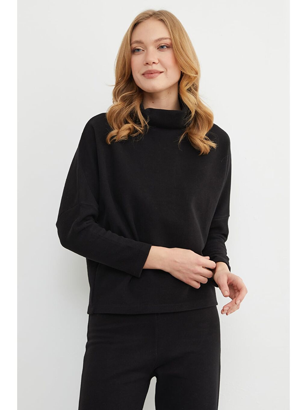 Siyah Basic Balıkçı Yaka Beli Lastikli 2 Li Takım-2