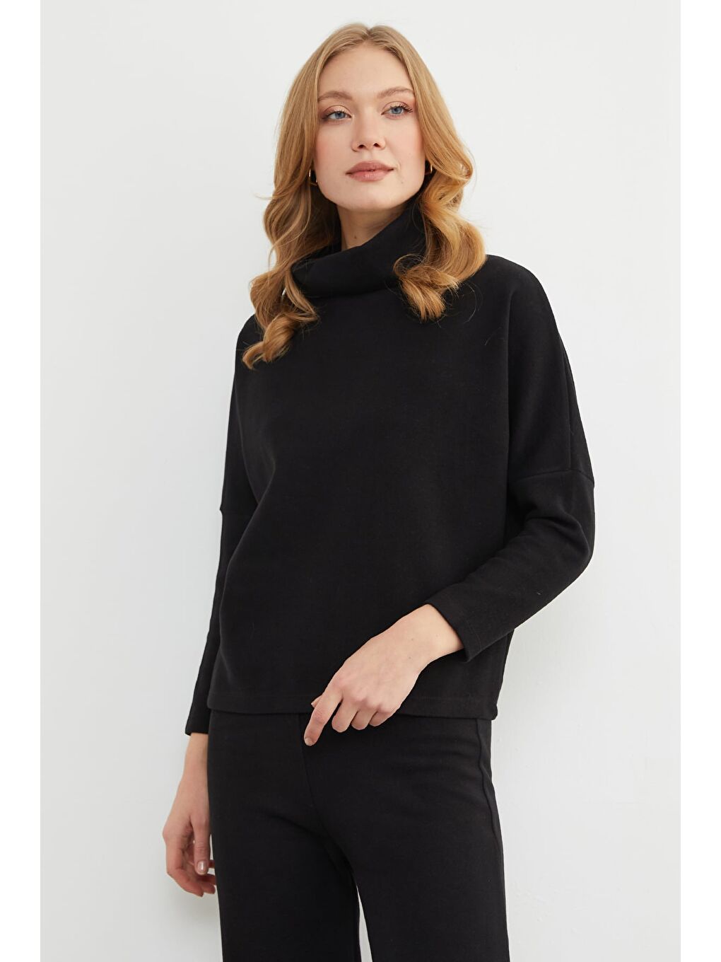 Siyah Basic Balıkçı Yaka Beli Lastikli 2 Li Takım-4