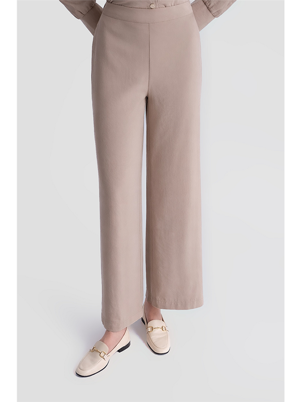 Cep Detaylı Basic Takım Bej-5