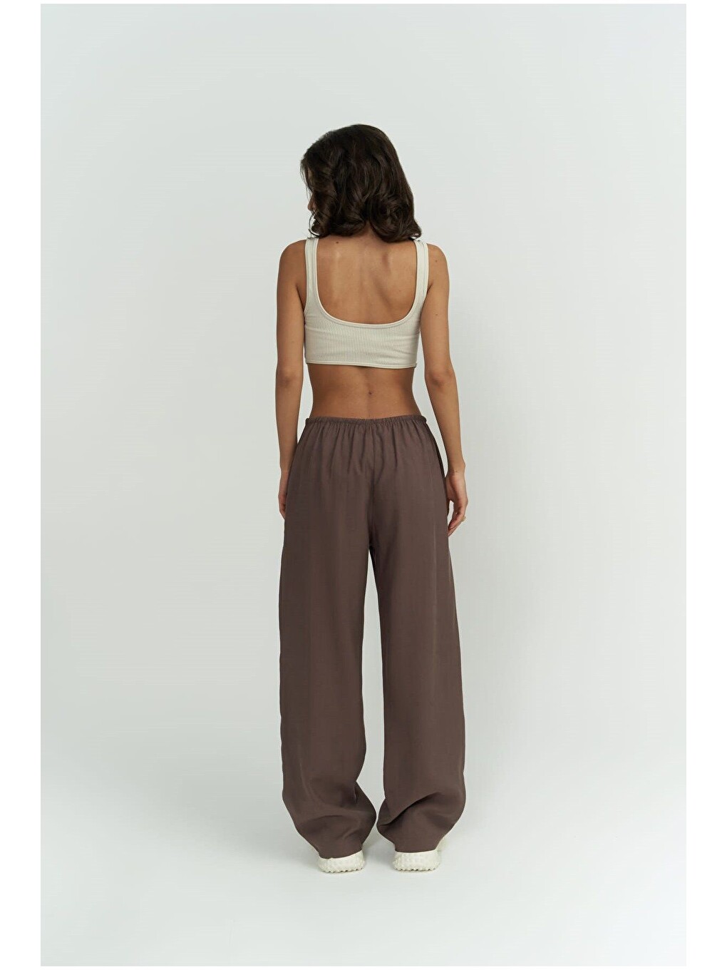 Kahverengi Paris Kahve Basic Pantolon-2