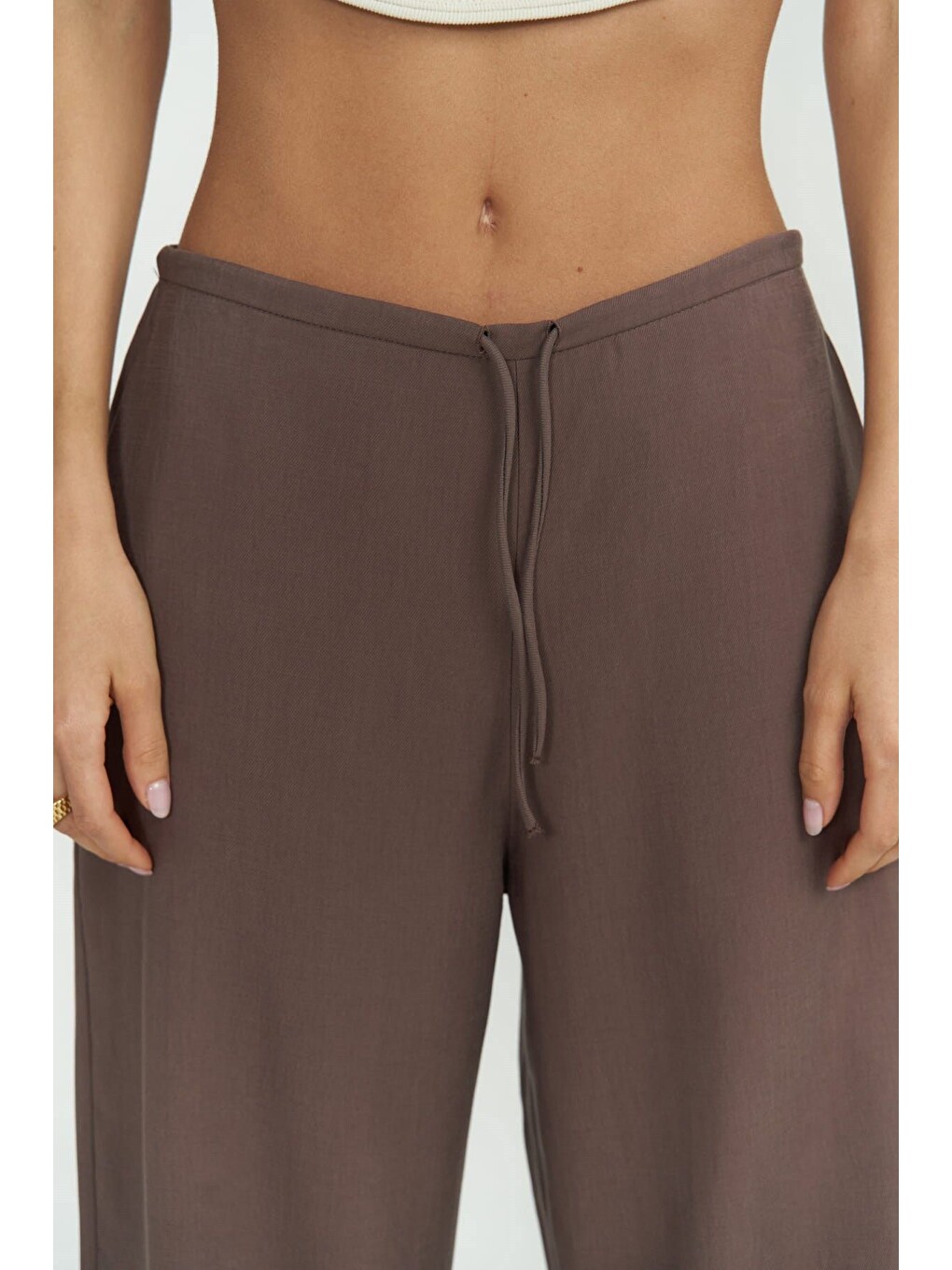 Kahverengi Paris Kahve Basic Pantolon-3