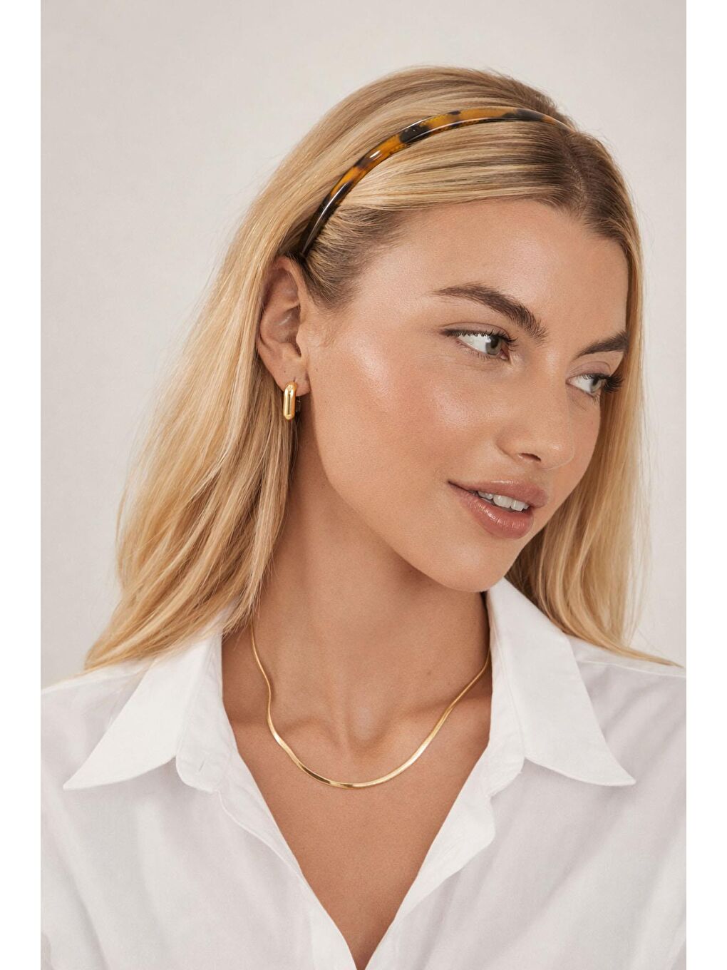 Kahverengi Midi Kaplumbağa Kabuğu Desenli Asetat Taç -1 cm-1