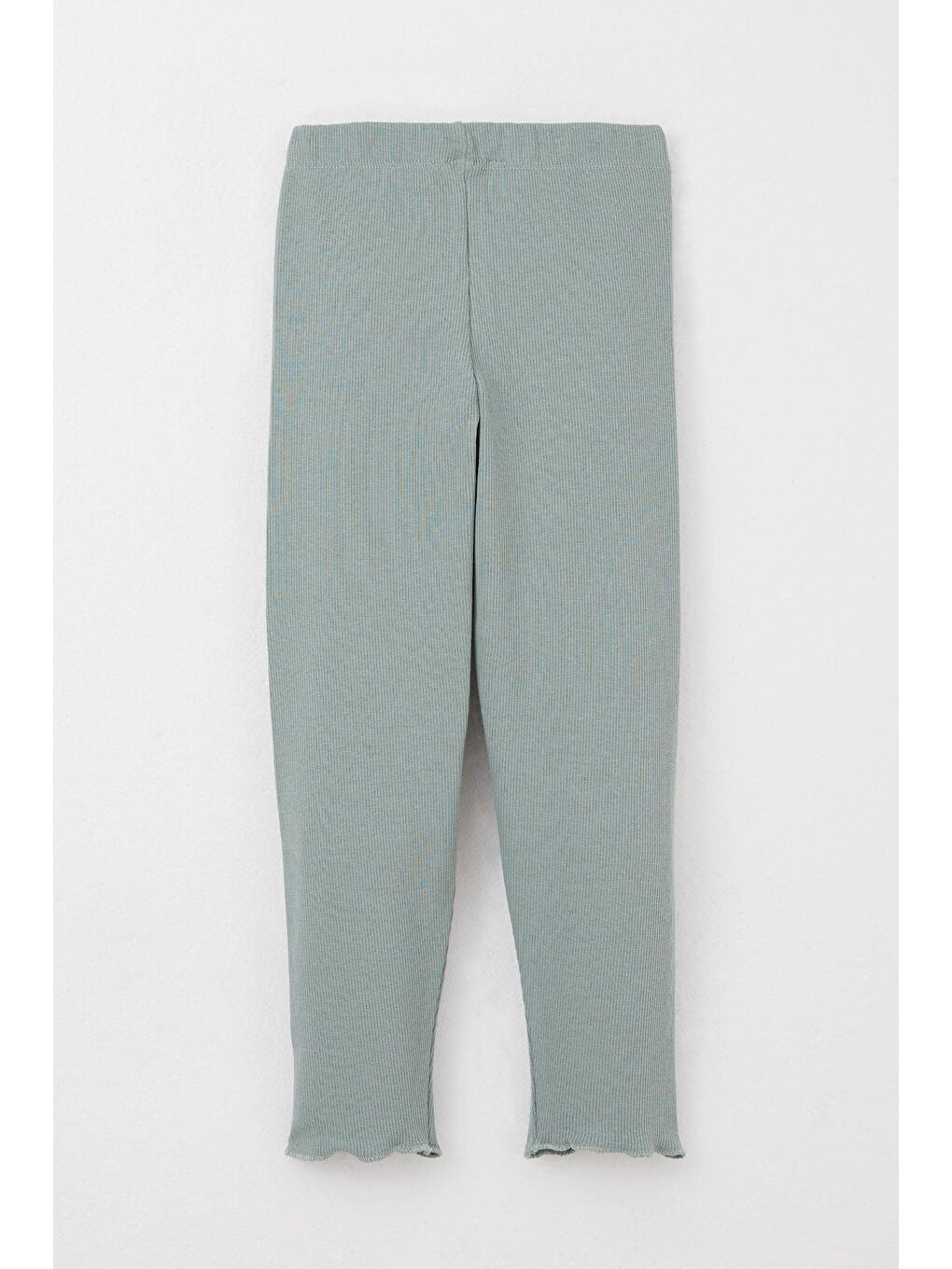 Turkuaz Kız Çocuk Taytlı Takım Sevimli Tavşancık Nakışlı Mint Yeşili (2-6 Yaş)-4