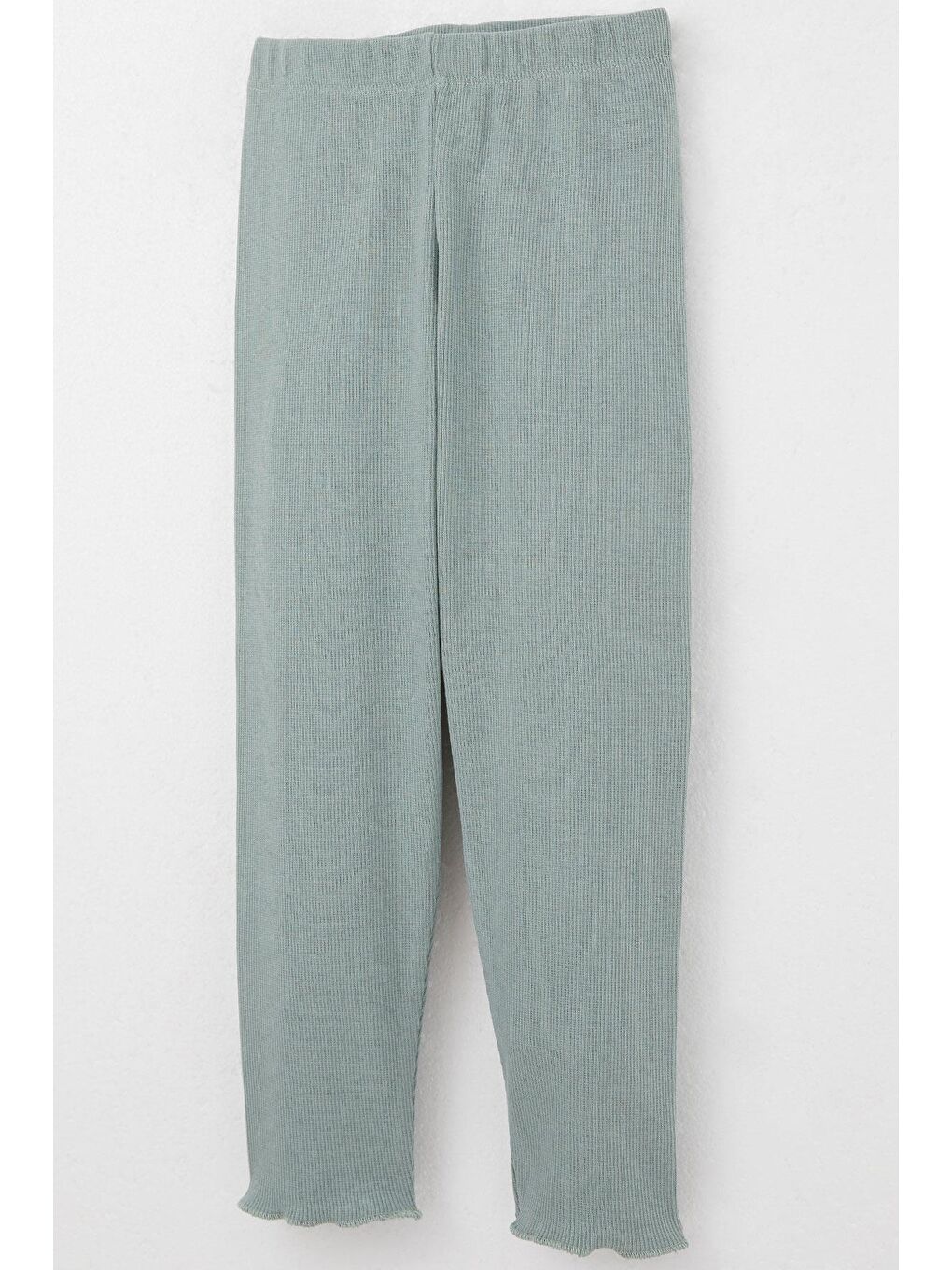 Turkuaz Kız Çocuk Taytlı Takım Sevimli Tavşancık Nakışlı Mint Yeşili (2-6 Yaş)-6