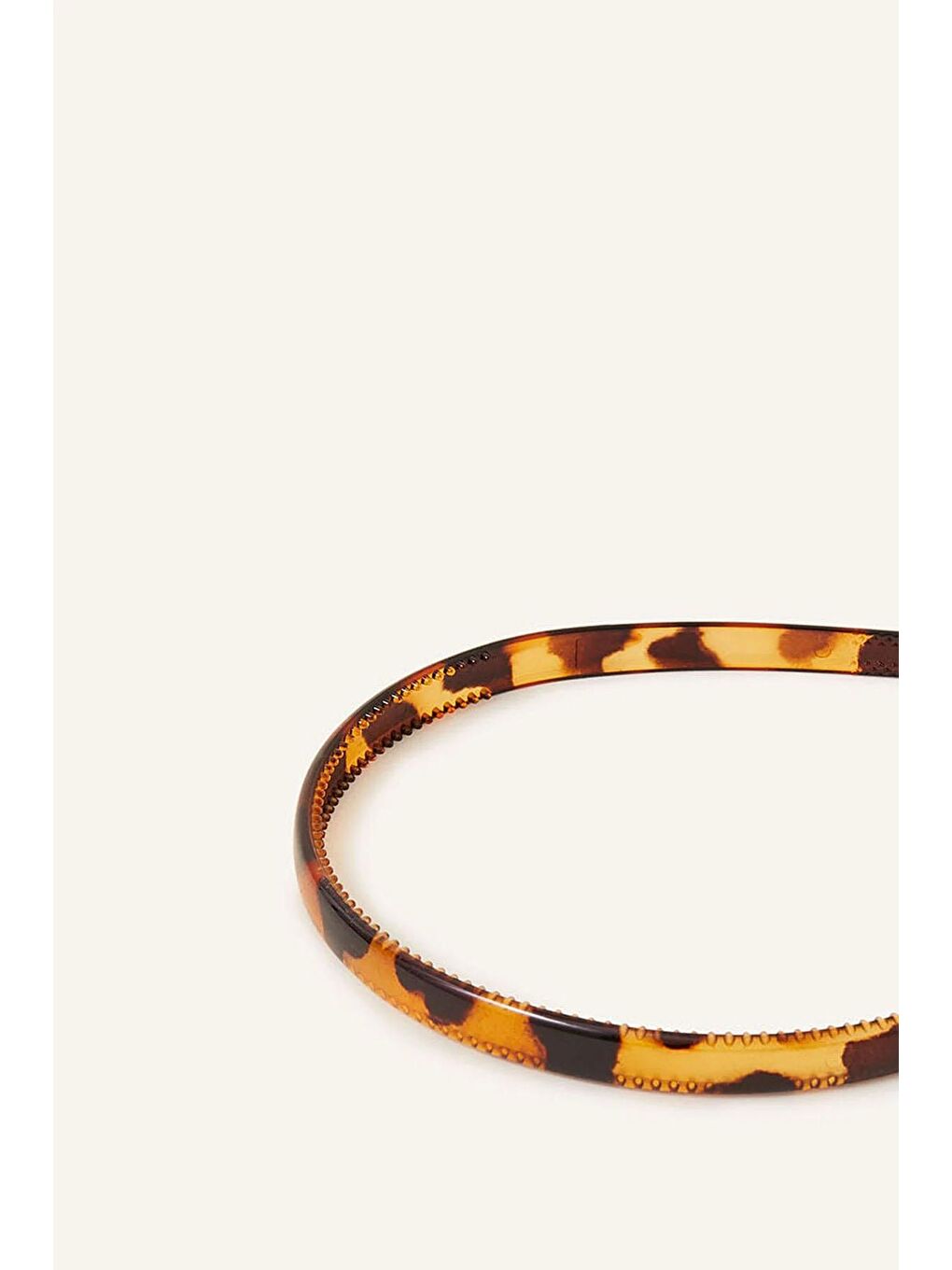 Kahverengi Midi Kaplumbağa Kabuğu Desenli Asetat Taç -1 cm-4