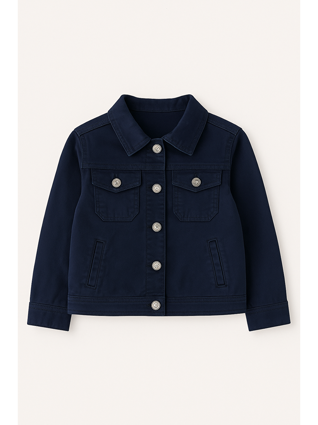 Erkek Çocuk Pamuklu Lacivert Jean Ceket