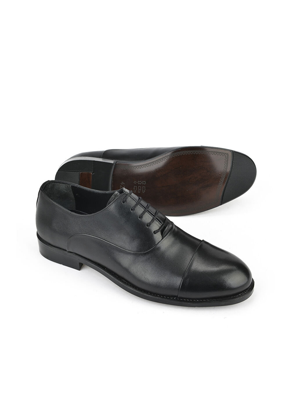 Erkek Hakiki Deri Klasik Ayakkabı 151985Z0430 Siyah-1