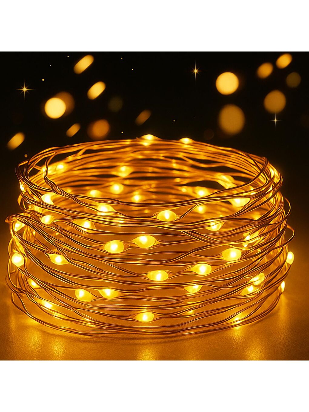 Işığı Sarı Peri Led Işık 3 Metre YF-0012