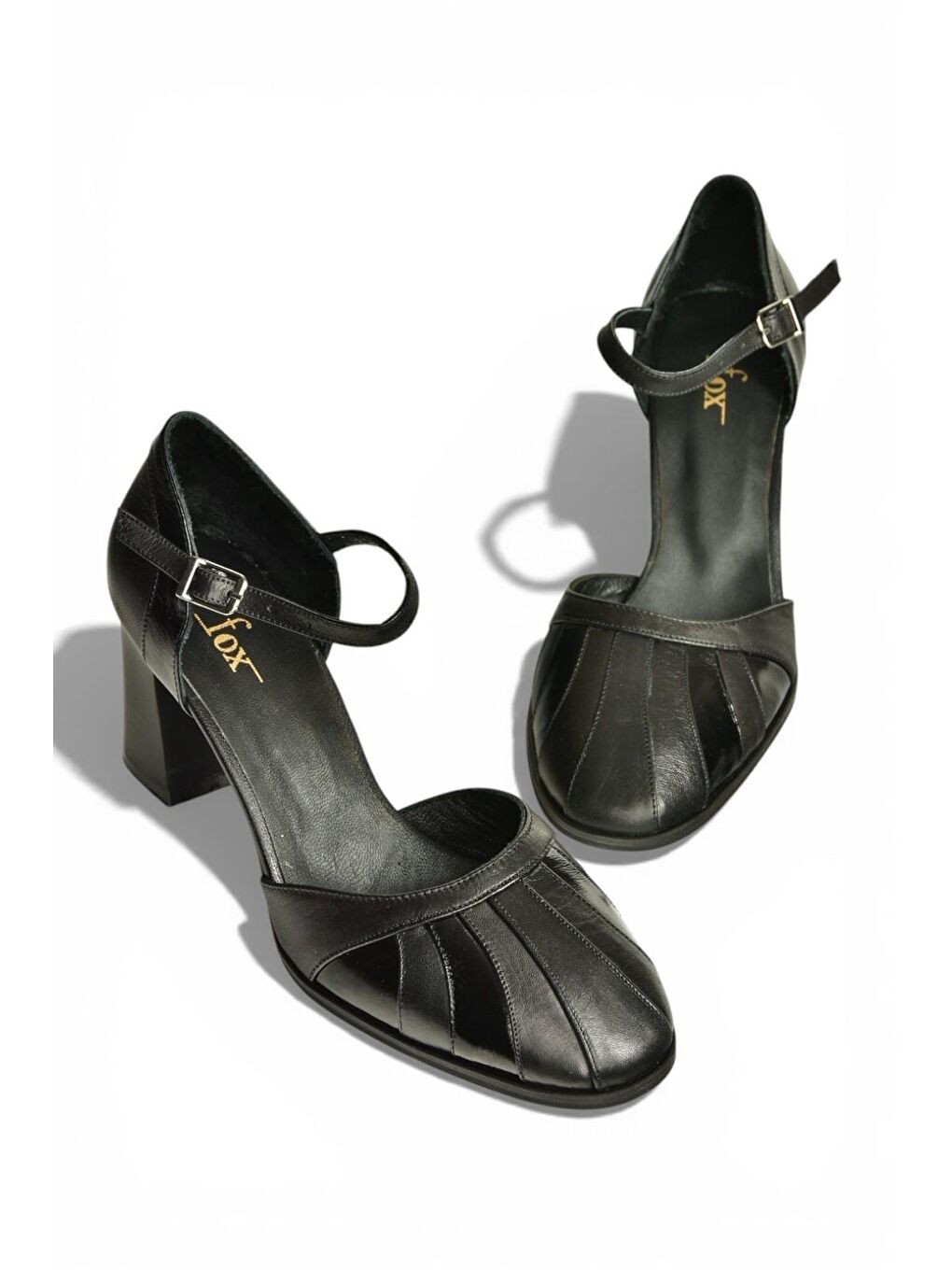 Siyah Kadın Topuklu Ayakkabı Y398360103-5