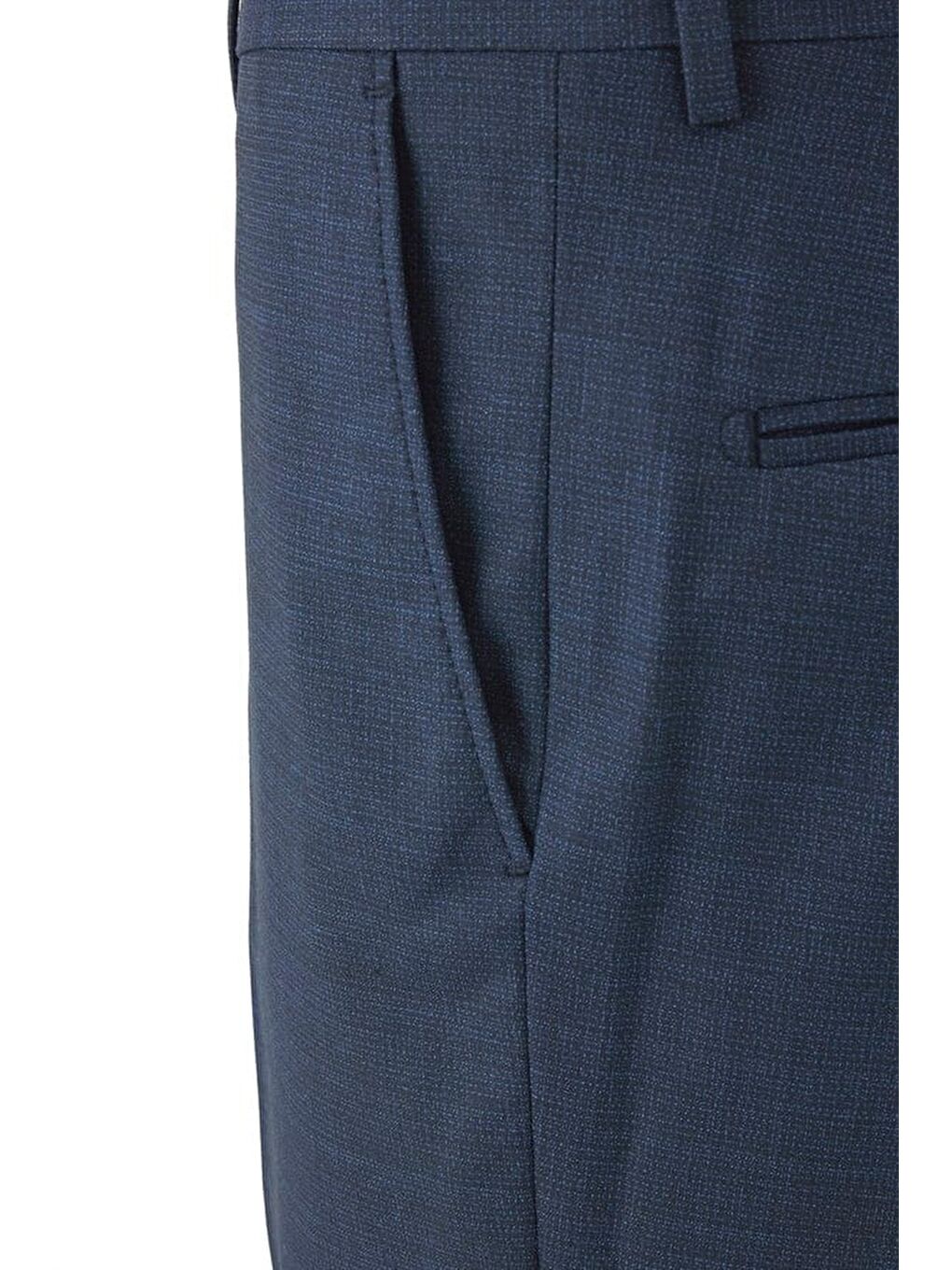 Lacivert Regular Klasik Pantolon-2