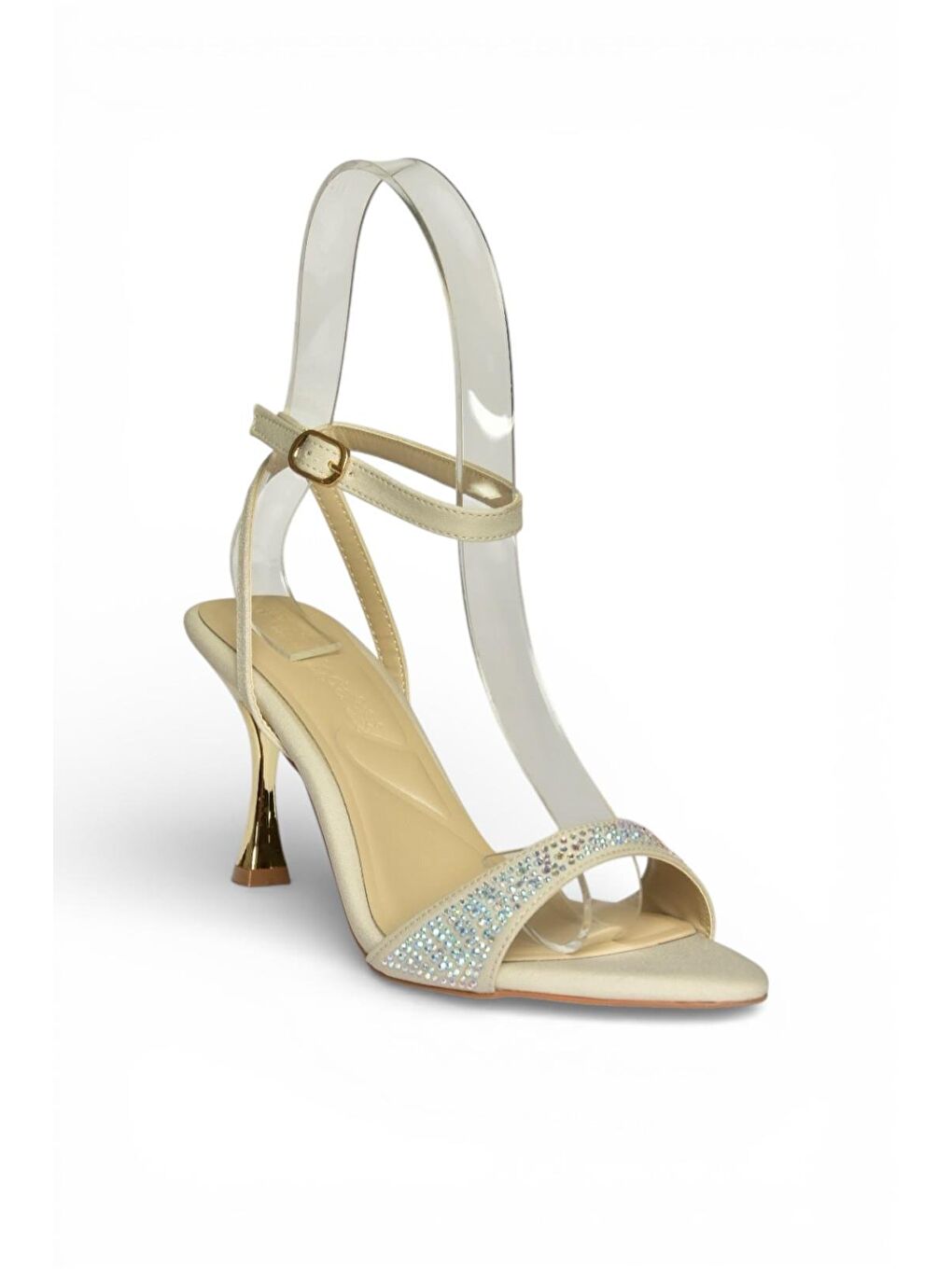 Bej Ten Kadın Topuklu Ayakkabı Y820012004-4