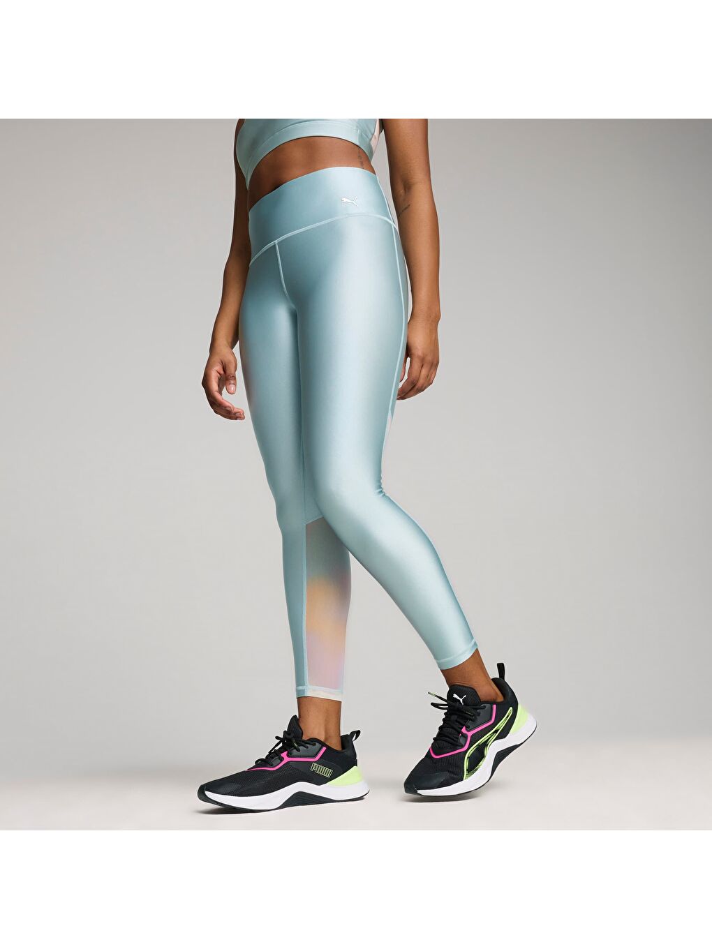 Turkuaz Summer Daze Kadın 7/8 Yüksek Bel Antrenman Taytı