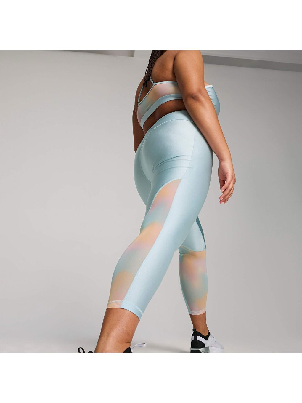 Turkuaz Summer Daze Kadın 7/8 Yüksek Bel Antrenman Taytı-1