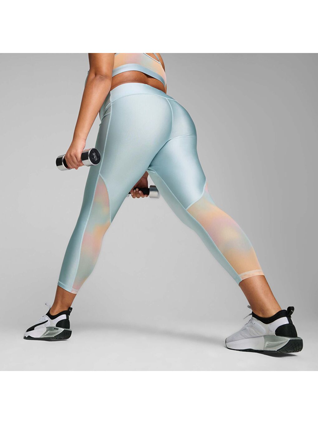 Turkuaz Summer Daze Kadın 7/8 Yüksek Bel Antrenman Taytı-2