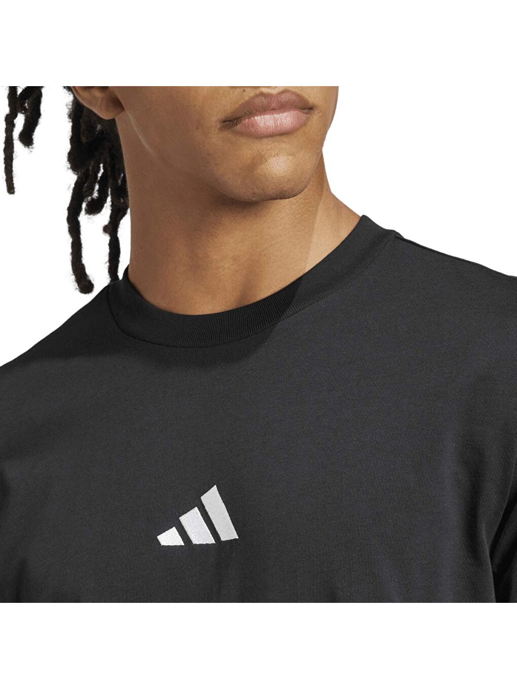 Small Logo Sj Erkek Siyah Yuvarlak Yaka Tişört-2