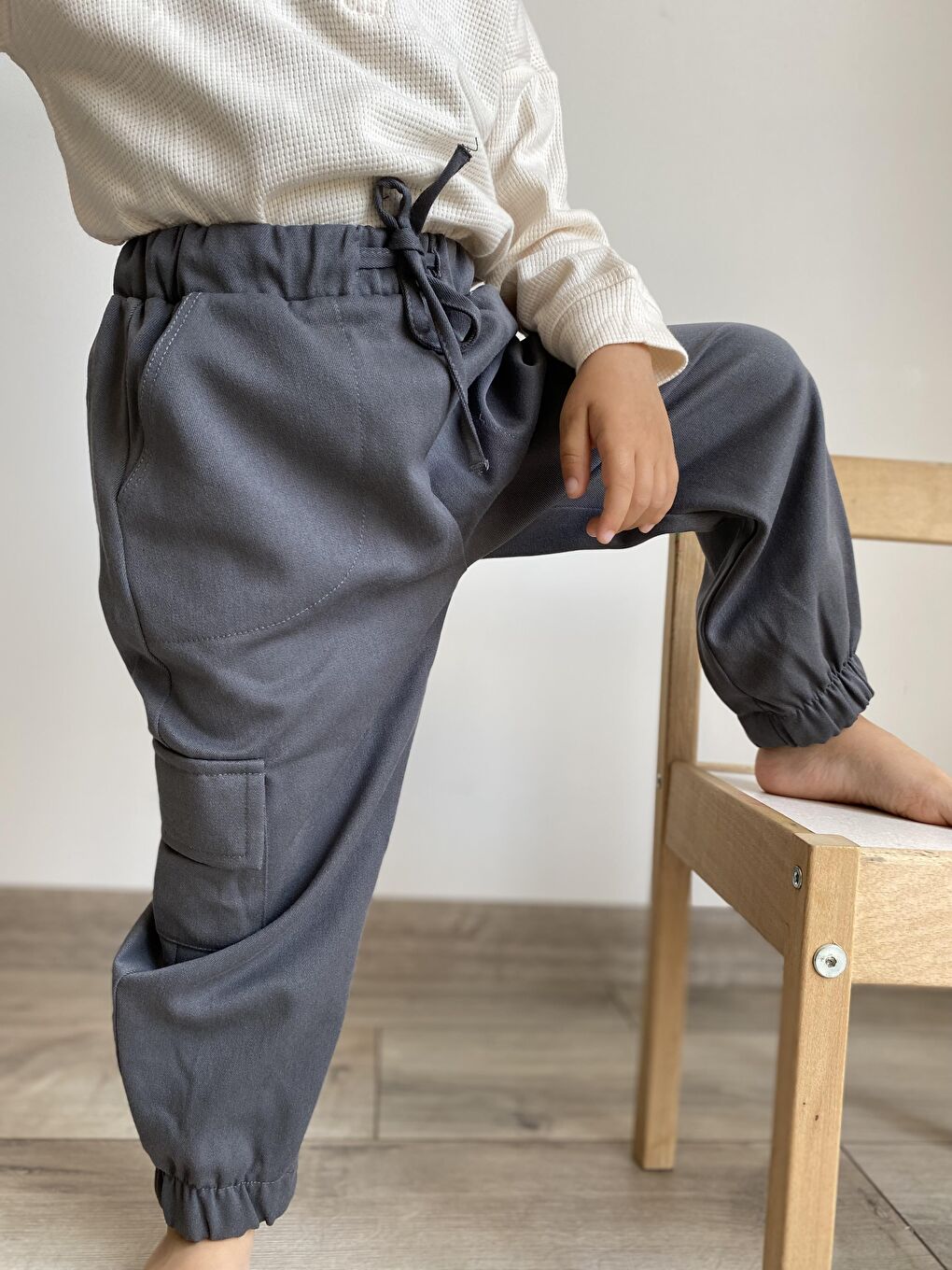 Gri Barlas Pantolon-2