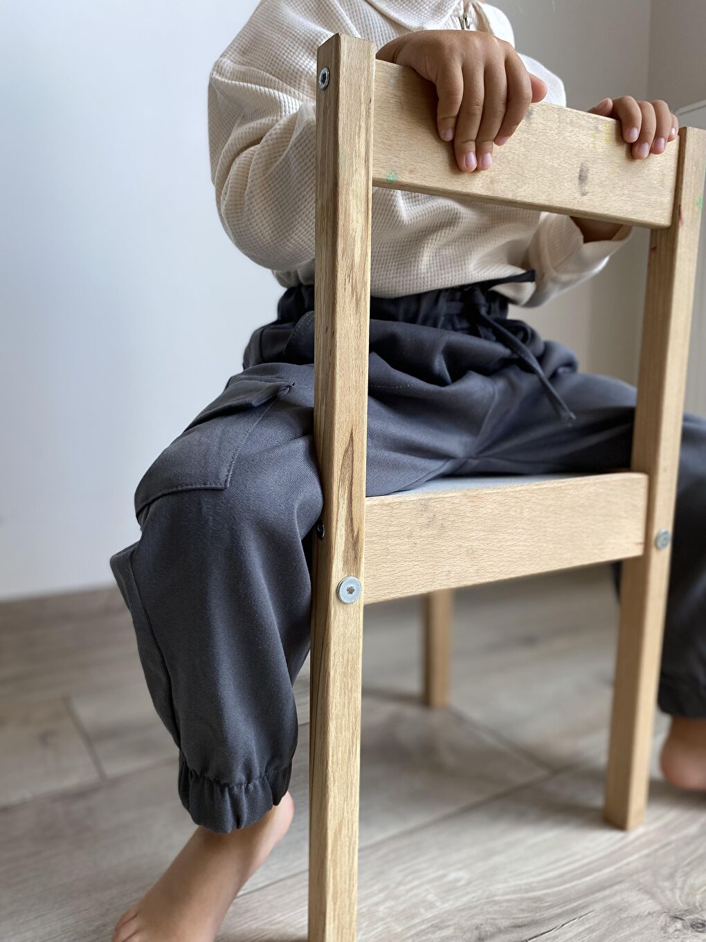 Gri Barlas Pantolon-4