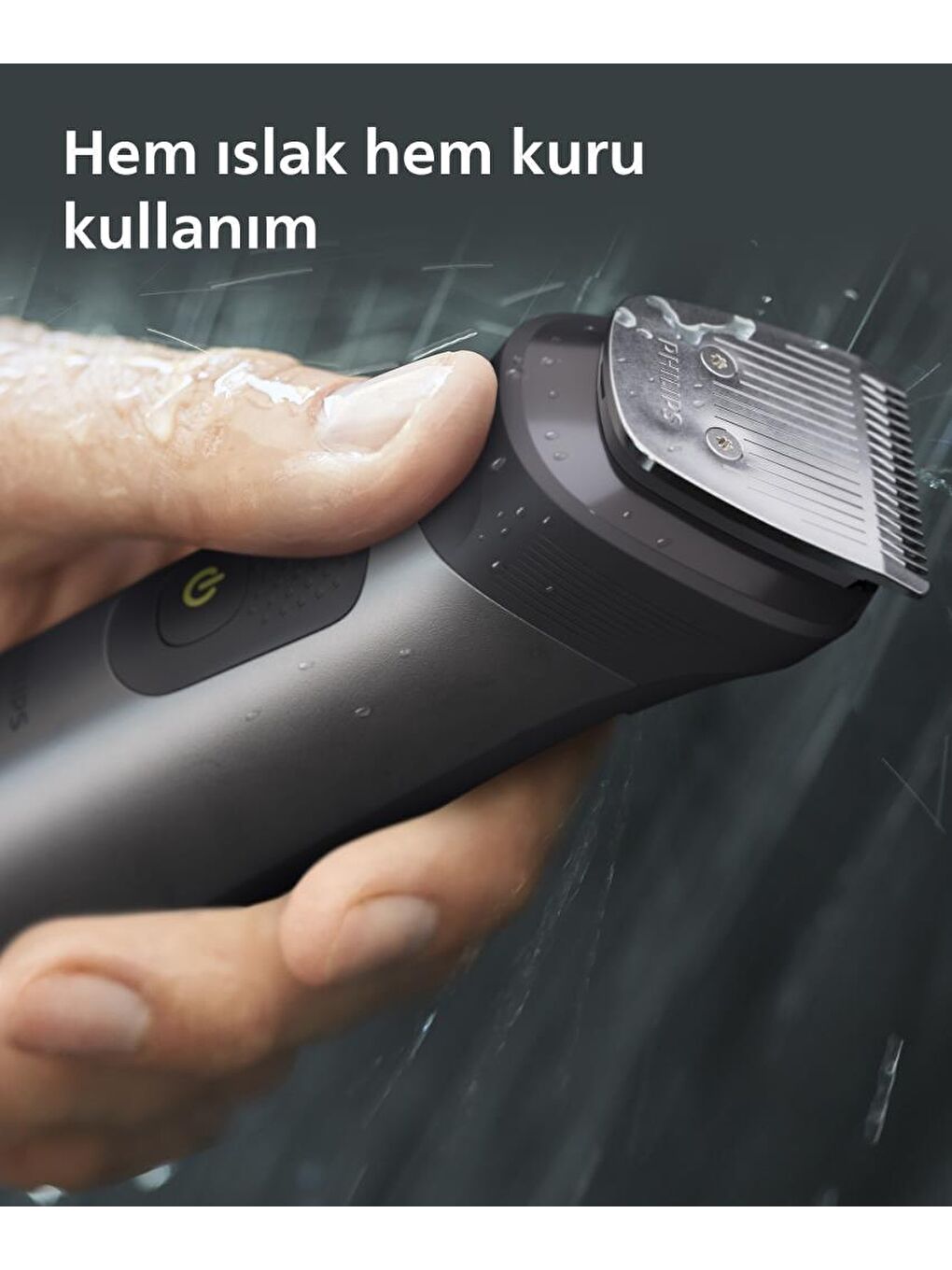 Philips Renksiz 15'i 1 Arada Erkek Bakım Seti MG7950/15-Yüz/saç/vücut (Islak/kuru Kullanım) - 3