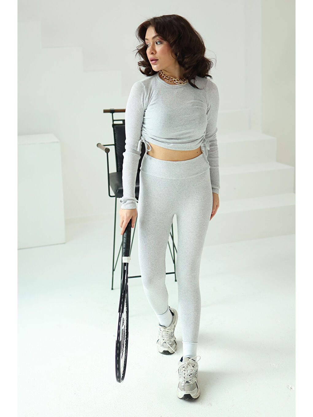 İkili Takım Gri - 26536-1