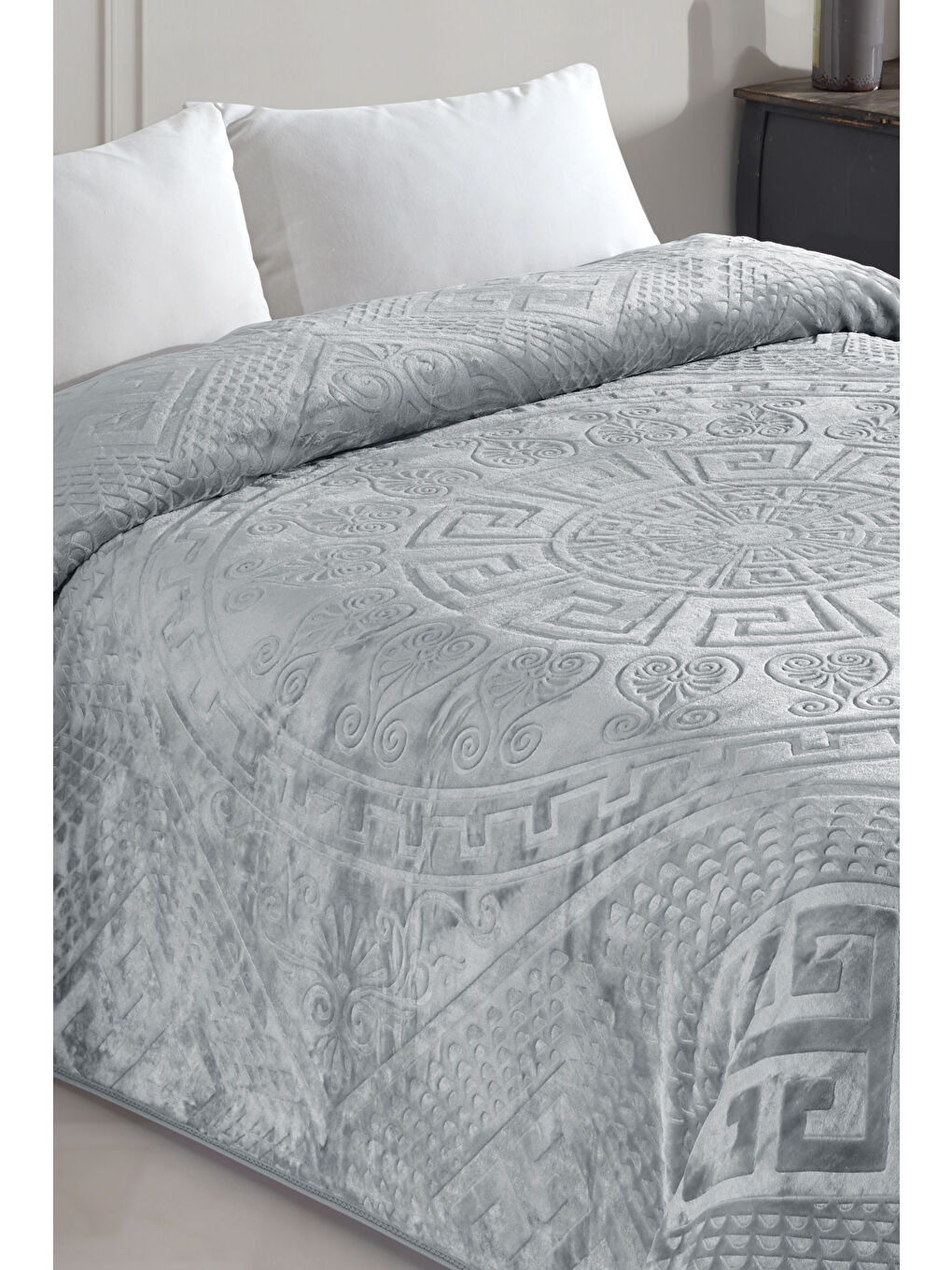 Gri Royal Touch V2 Lüks Kalın Battaniye 220x240 cm — Yumuşak, Sıcak ve Dayanıklı-1