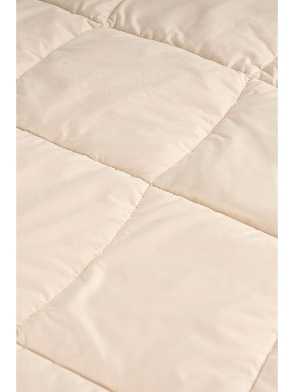 Bej Woolla Organic Pamuk Kumaş %100 Yün Yorgan 215x235 Cm-2