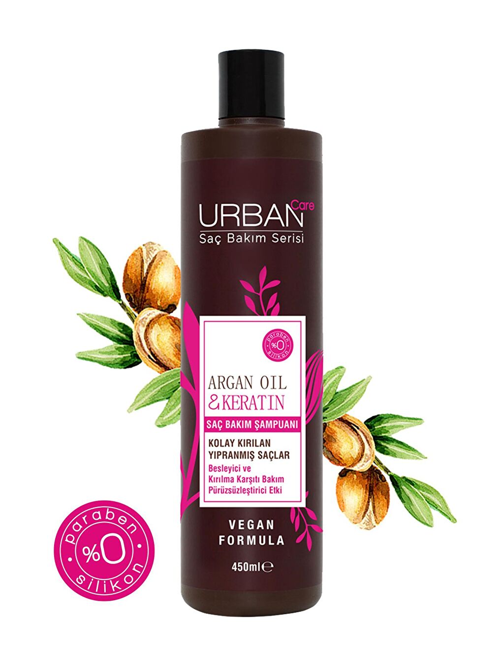 Urban Care Argan Yağı Kolay Kırılan Yıpranmış Saçlara Özel Saç Bakım Şampuanı-Vegan-450 ML - 2