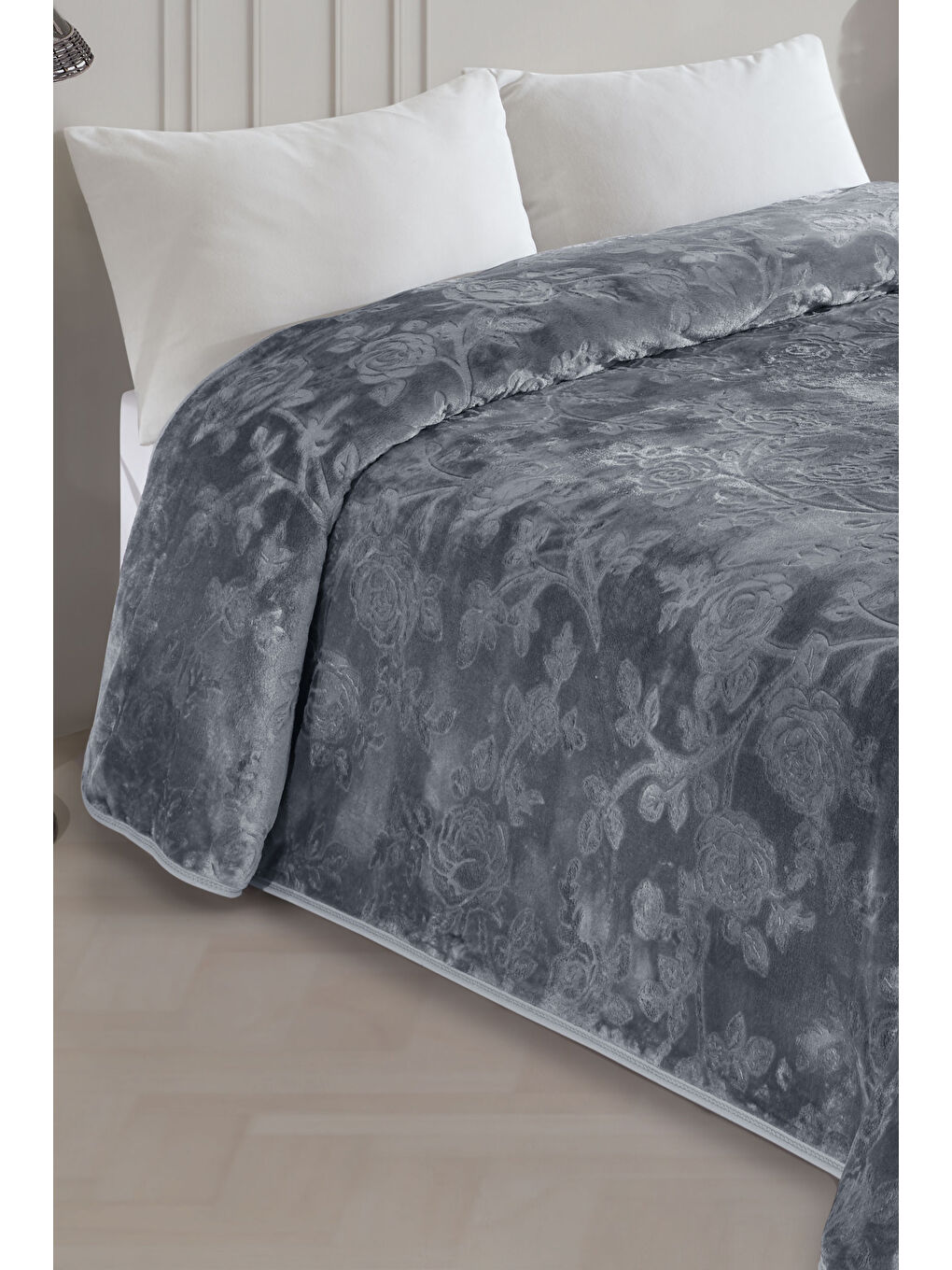 Antrasit Royal Touch Lüks Kalın Battaniye 220x240 cm — Yumuşak, Sıcak ve Dayanıklı-1
