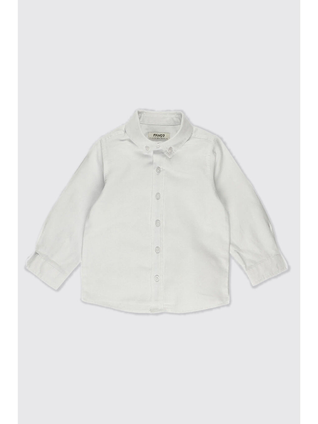 Erkek Bebek Basic Beyaz Oxford Gömlek