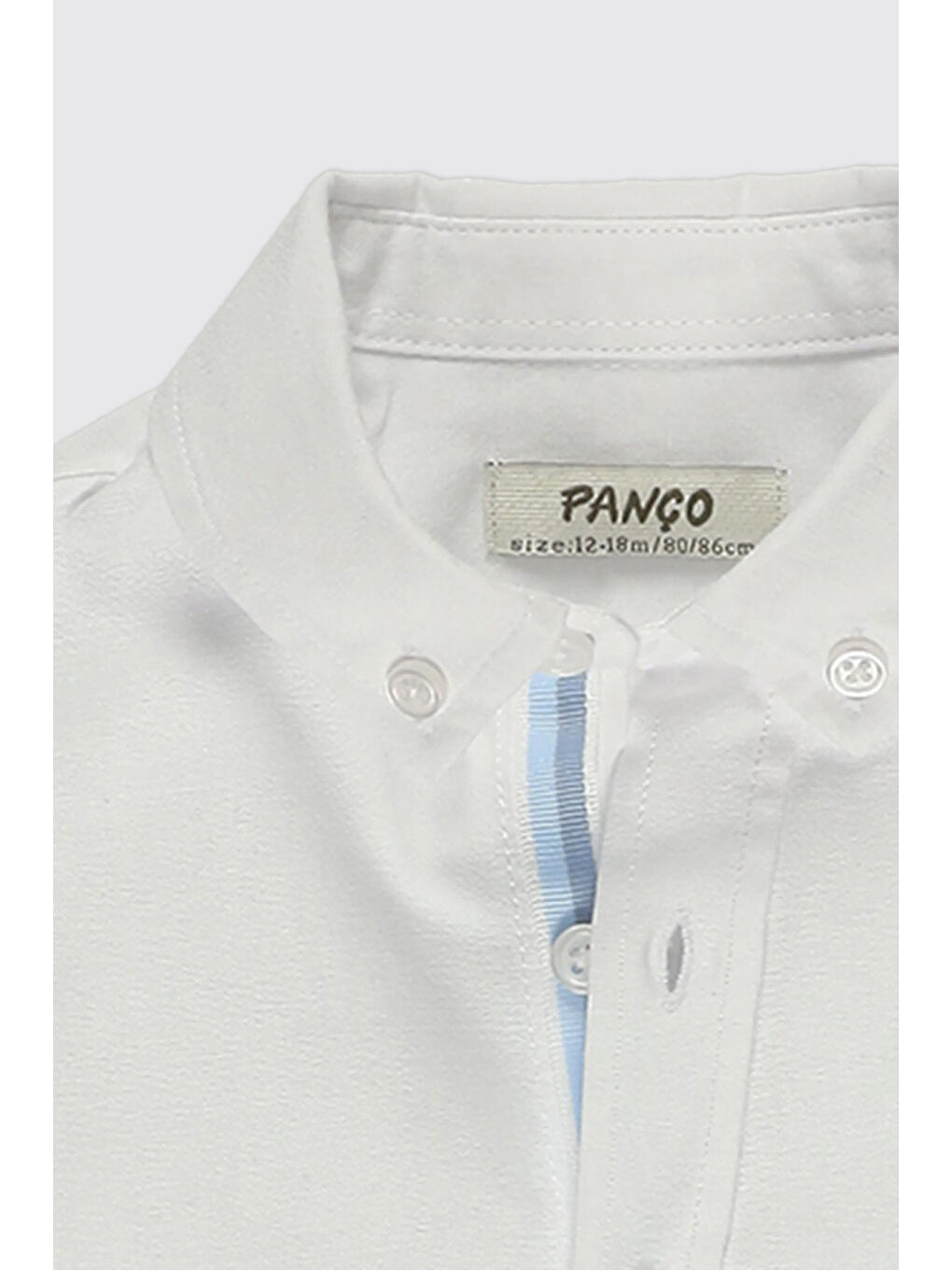 Erkek Bebek Basic Beyaz Oxford Gömlek-2