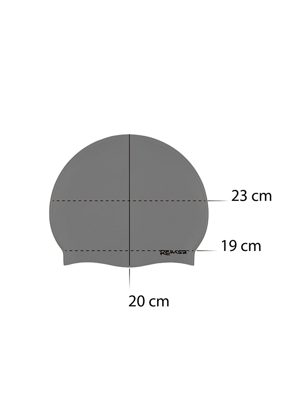 Remsa Silikon Havuz Deniz Yüzücü Bone RSB-01 Gri-1