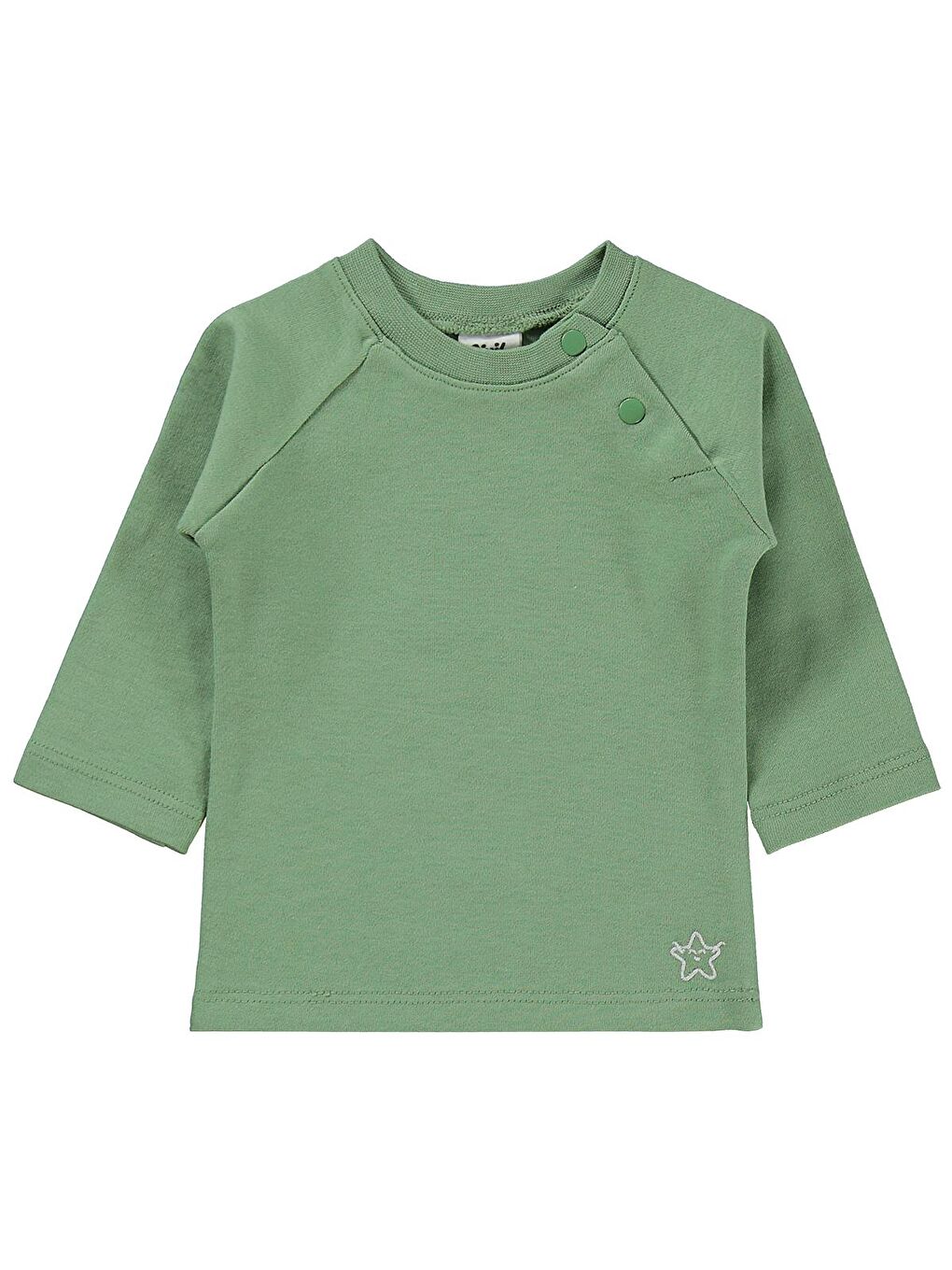 Baby Yıldız Nakışlı 3-18 Ay Takım - Haki-3