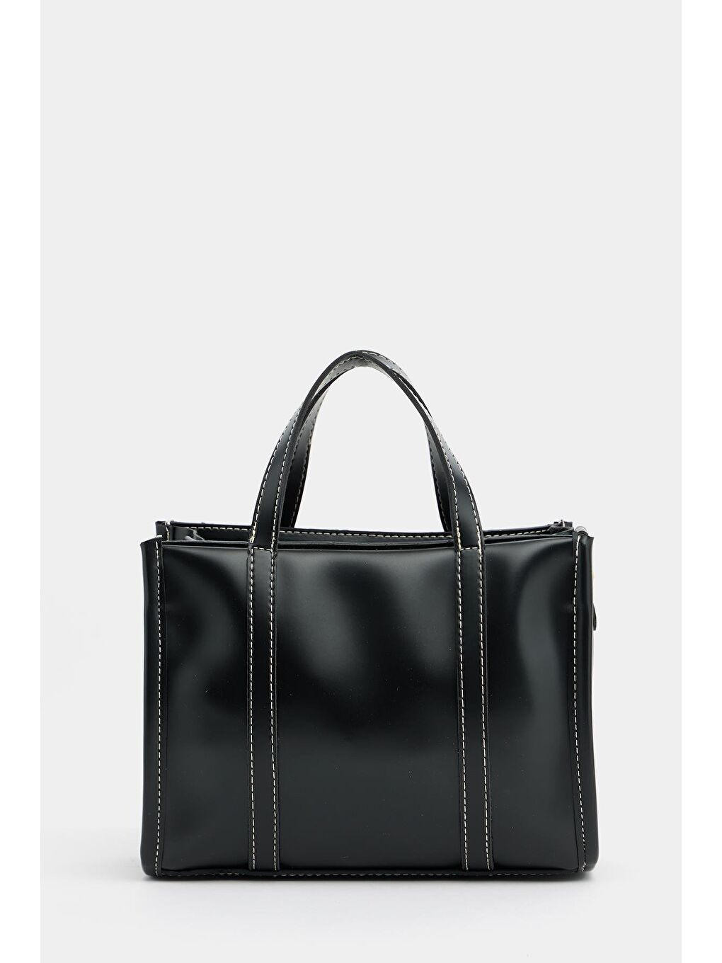 Deri Detaylı Hasır Örgü Kadın Çanta – Bohem Stil Omuz Ve El Çantası Siyah-6