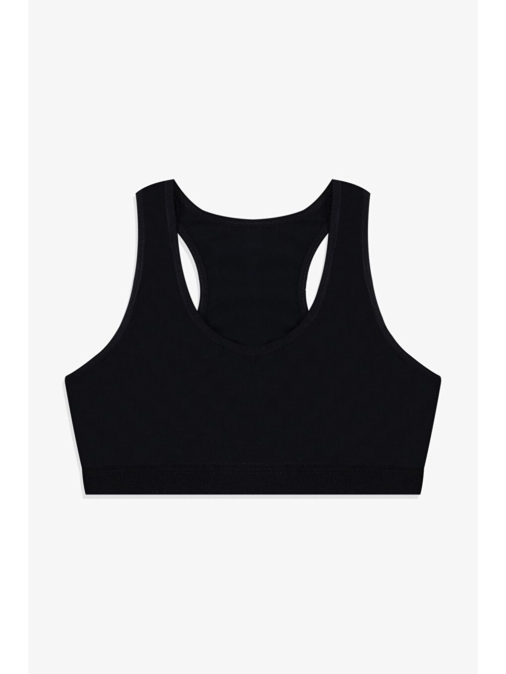 Siyah Kadın 3'lü Kalın Askılı Yarım Büstiyer-1