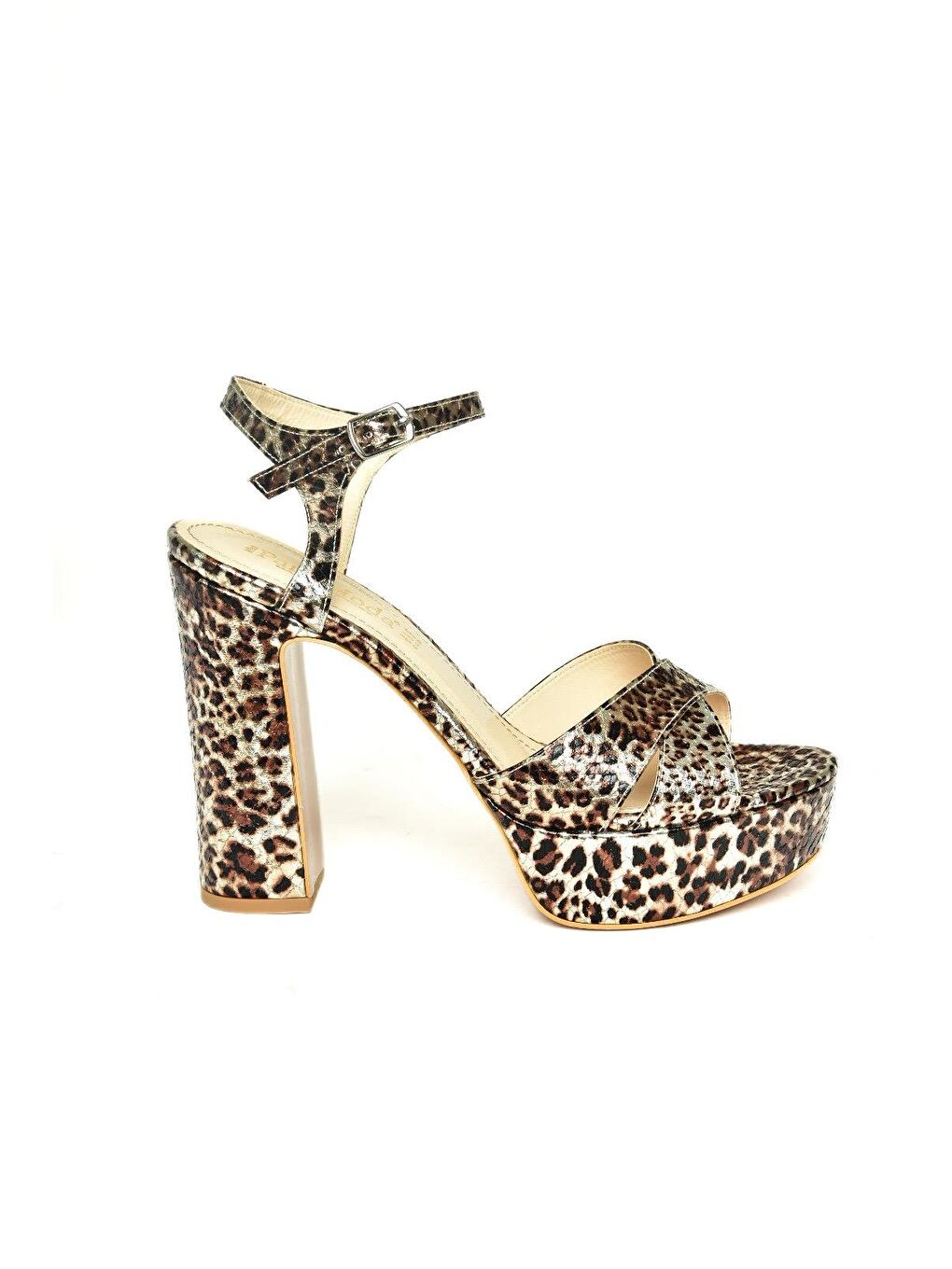 Kahverengi U8203026 Taba Kadın Topuklu Ayakkabı-4