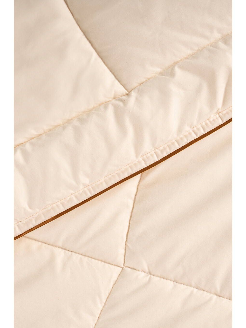 Ekru Woolla Organic %100 Yün Yorgan 195x215 Cm-3