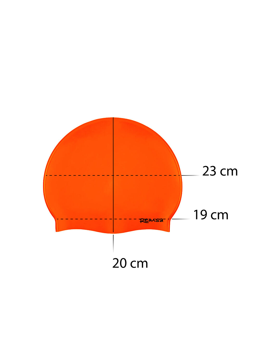 Remsa Silikon Havuz Deniz Yüzücü Bone RSB-01 Neon Turuncu-1