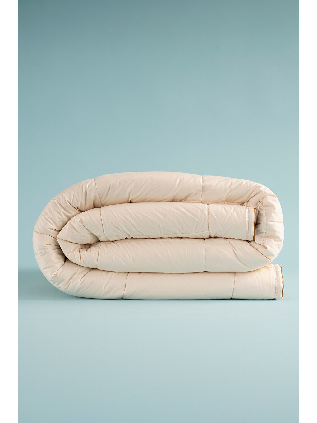 Ekru Woolla Organic %100 Yün Yorgan 195x215 Cm-5