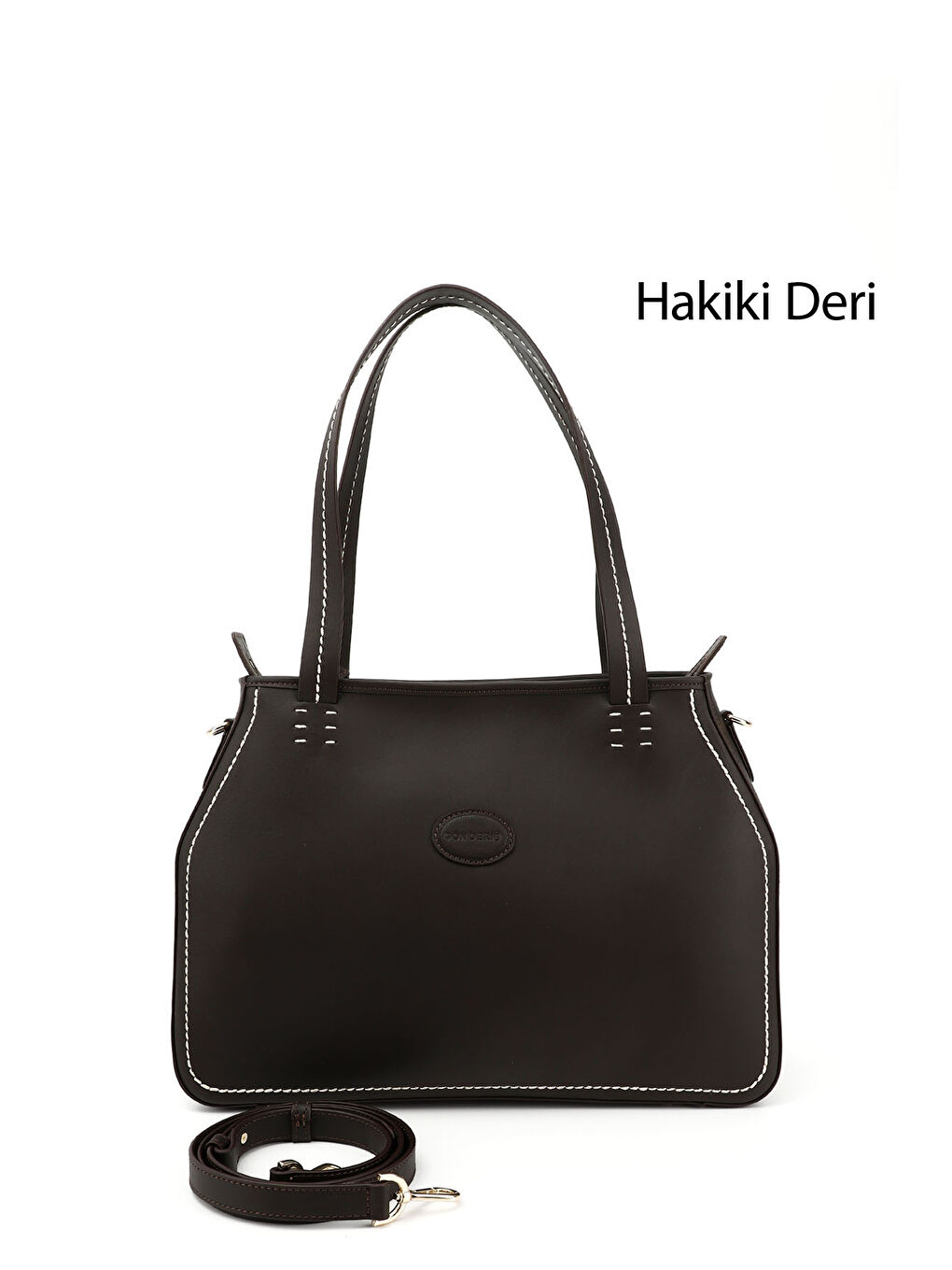 Kahverengi Kadın ÇİKOLATA KAHVE Hakiki Deri El ve Omuz Çantası