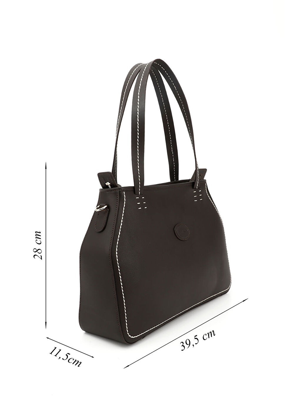 Kahverengi Kadın ÇİKOLATA KAHVE Hakiki Deri El ve Omuz Çantası-1