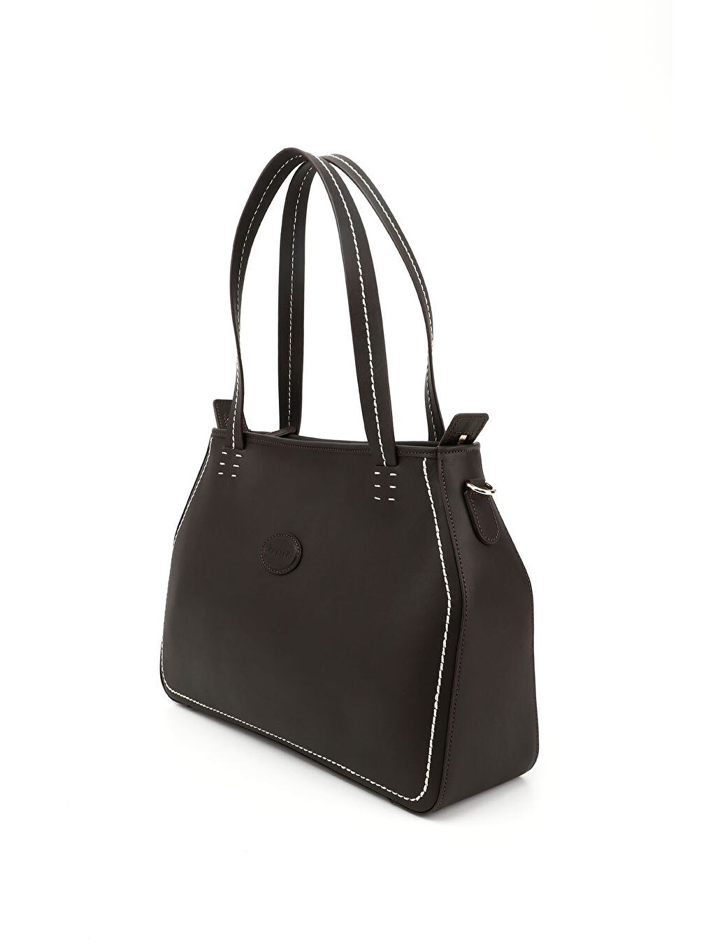 Kahverengi Kadın ÇİKOLATA KAHVE Hakiki Deri El ve Omuz Çantası-2