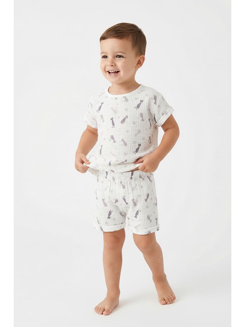 Karışık BASKILI MÜSLİN YAZLIK TAKIM