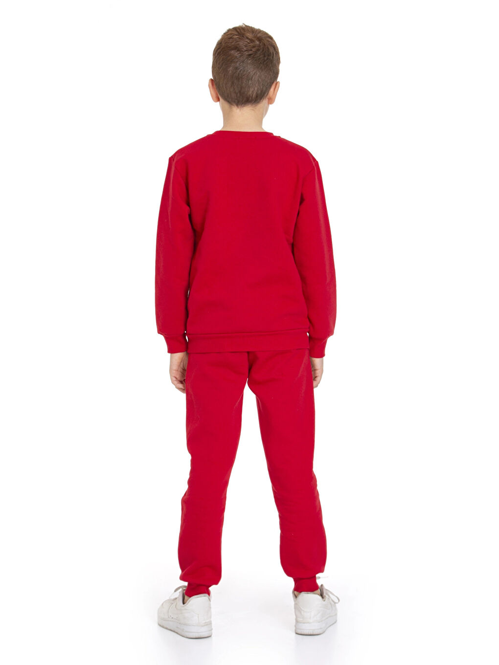 Kırmızı Winter Cozy Baskılı Eşofman Takımı 74415-2