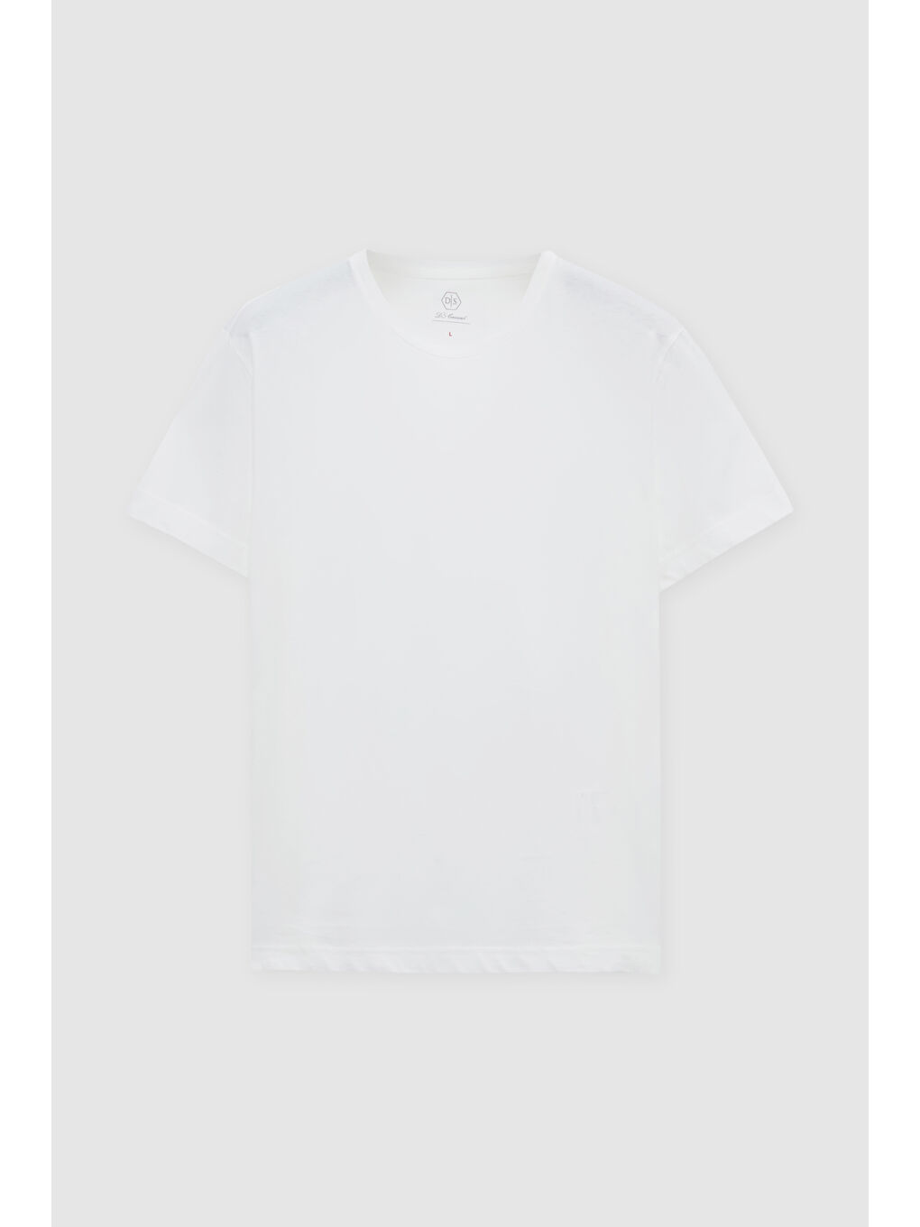 Relaxed Fit Beyaz %100 Pamuk T-Shirt-4