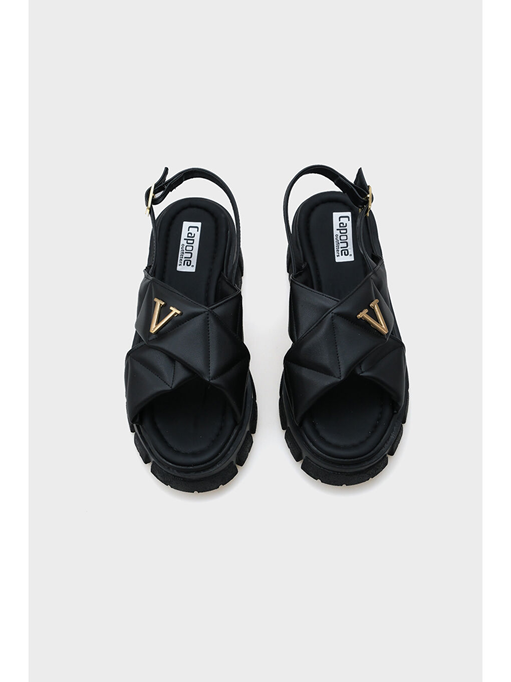 Siyah Chiquita Kalın Tabanlı Bilekten Bantlı Konfor Tabanlı Kadın Sandalet-5