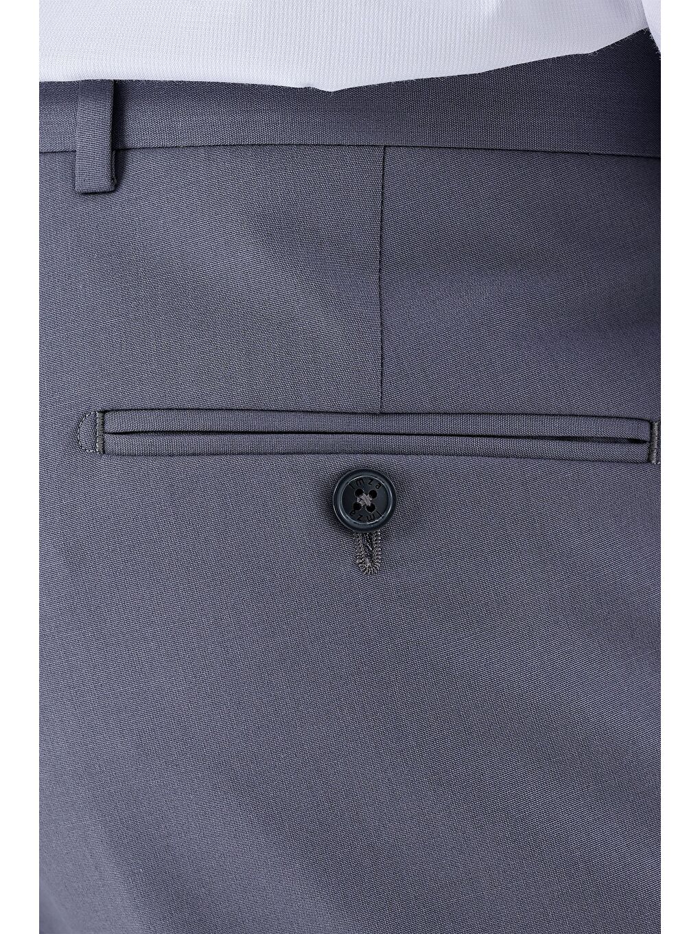 Gri Füme Esnek Yandan Cepli Comfort Fit Classic Erkek Pantolon 1003235150-5