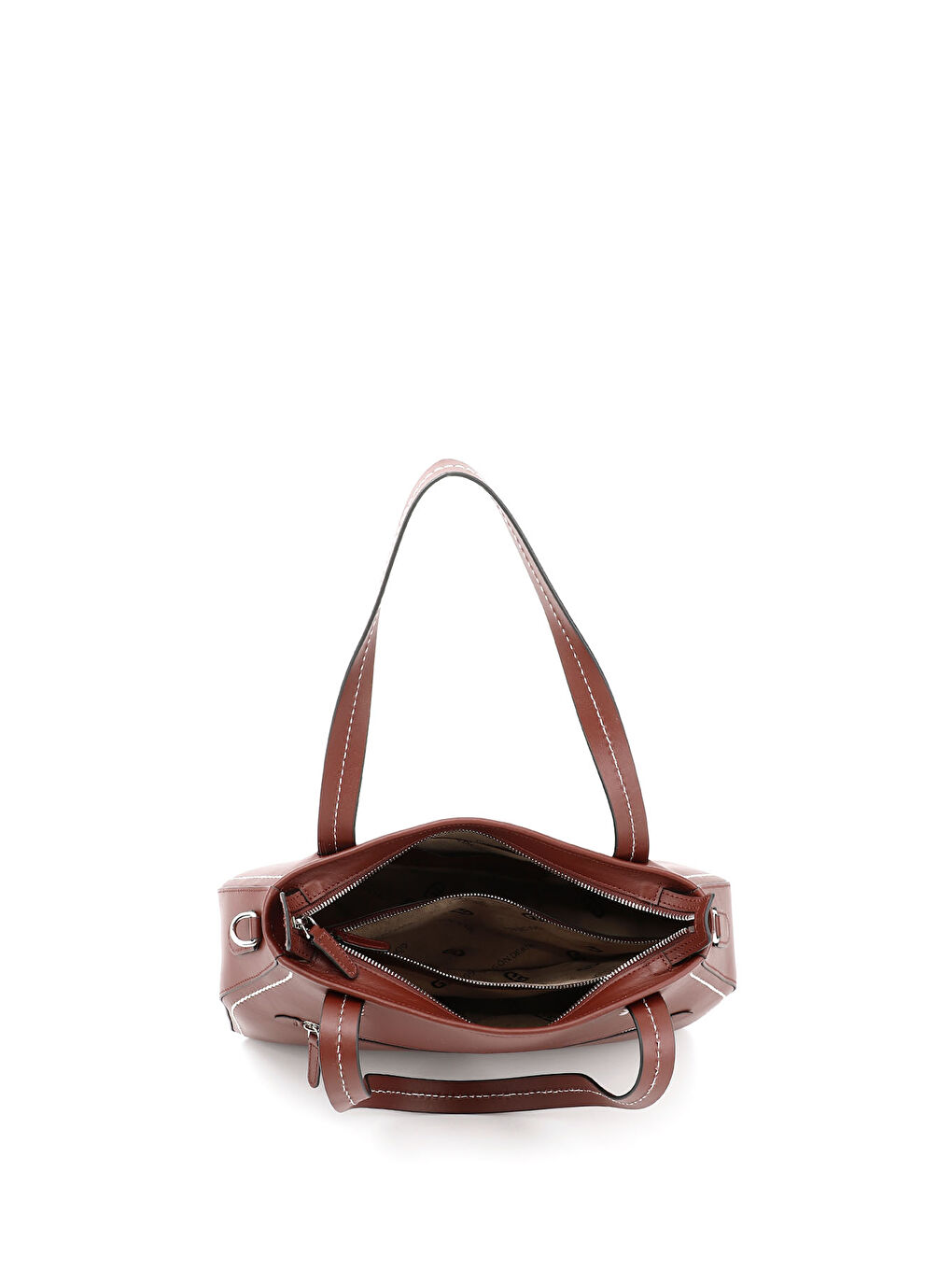 Bordo Kadın BORDO Hakiki Deri El ve Omuz Çantası-4