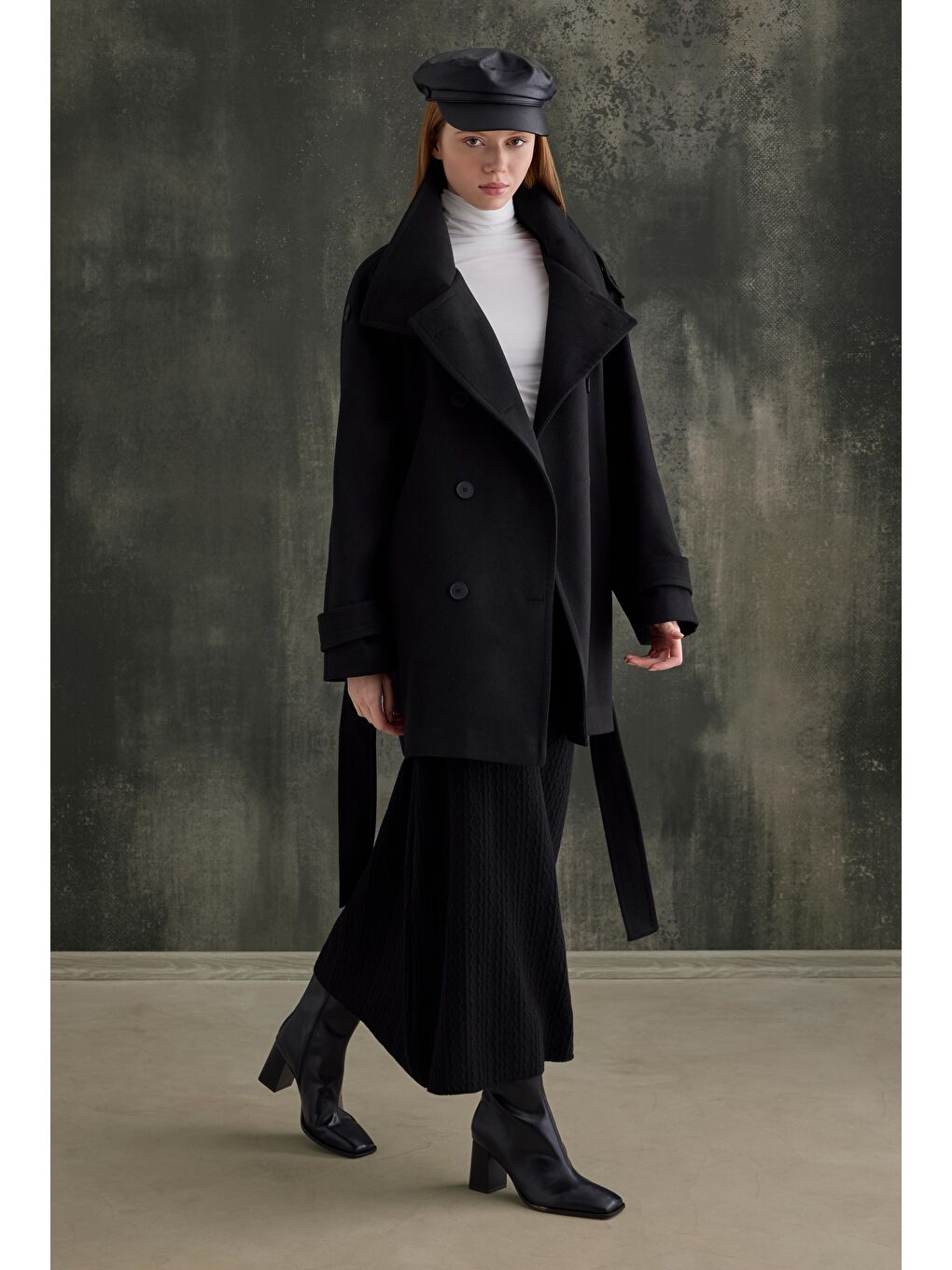 Dik Yaka Kaban Siyah-2