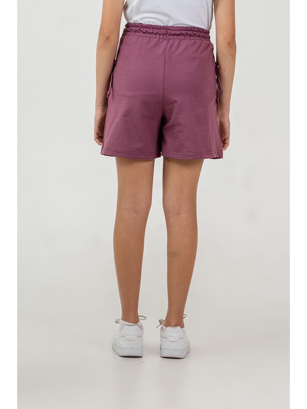 Pembe Life İs Good Baskılı Cepler Fiyonklu Kız Çocuk Şort-6