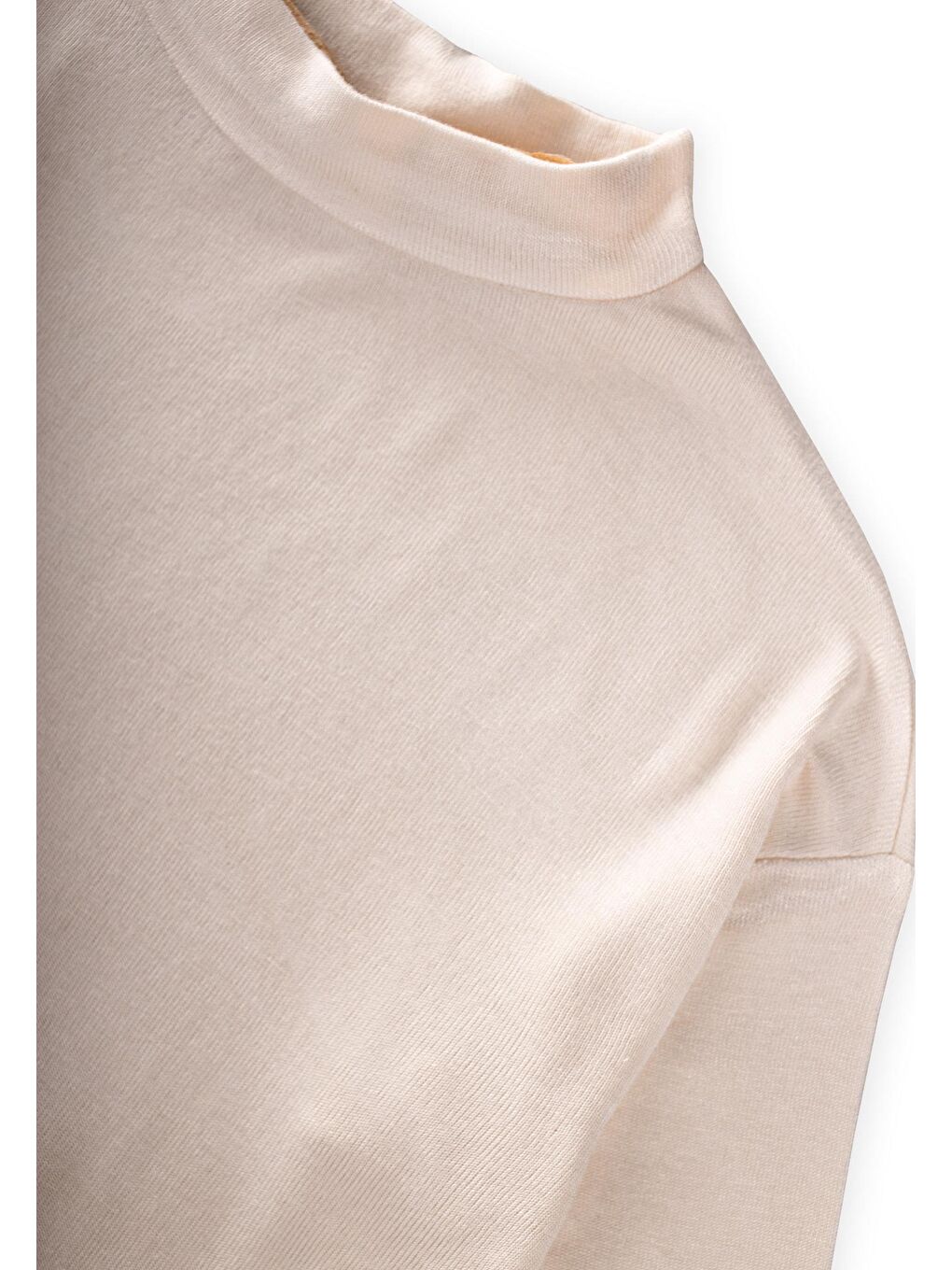 Yumuşak Dökümlü Oversize Bambu Takım 3-10 Yaş Ekru-2